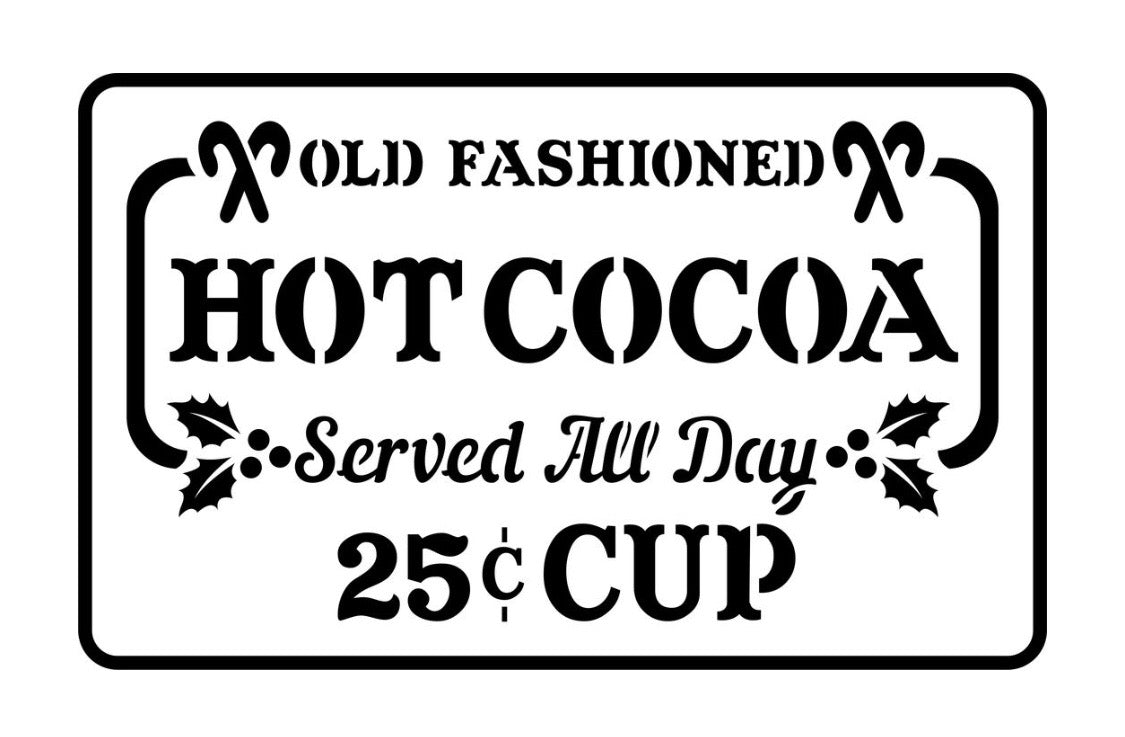Hot Cocoa JRV Stencil image 0