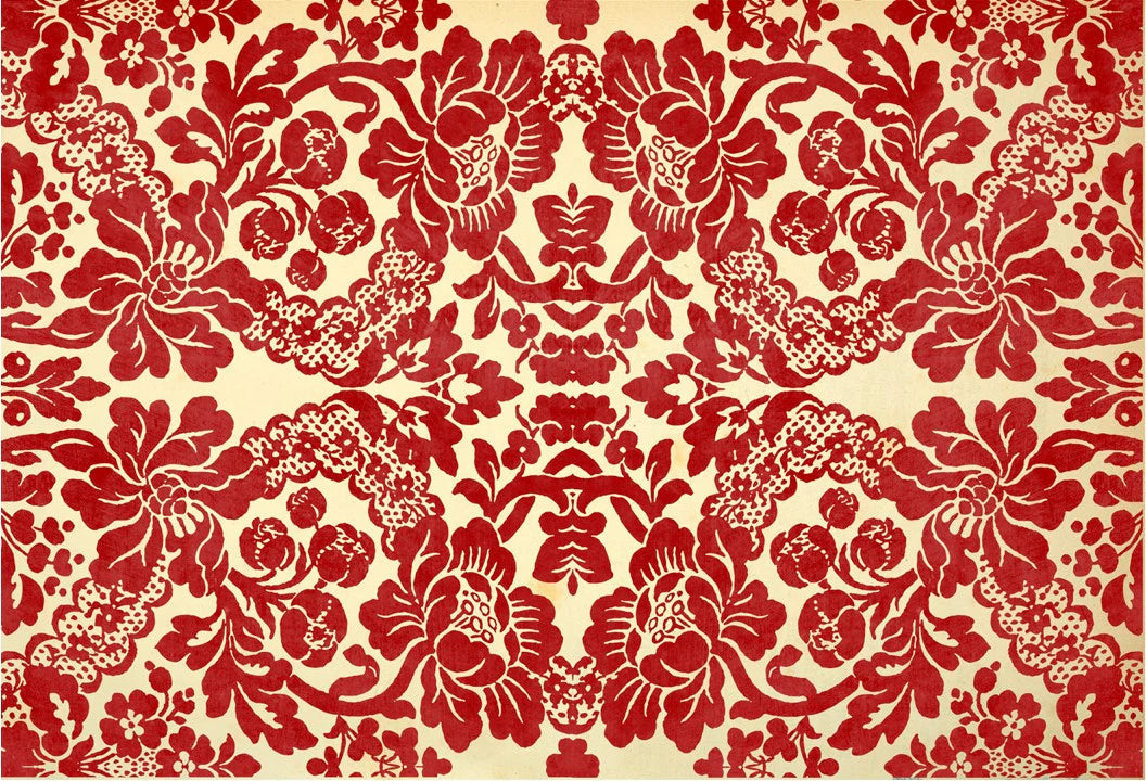 Red Damask - Roycycled Decoupage image 0