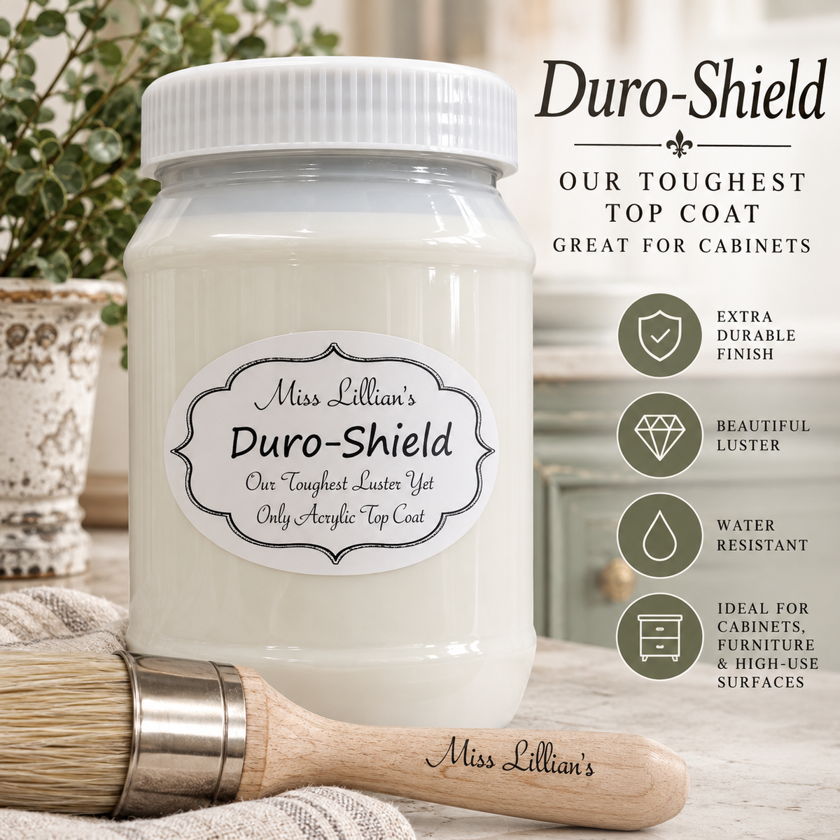 Duro-Shield Luster Ultimate Protection Topcoat - 16 oz, Low Luster (Satin)