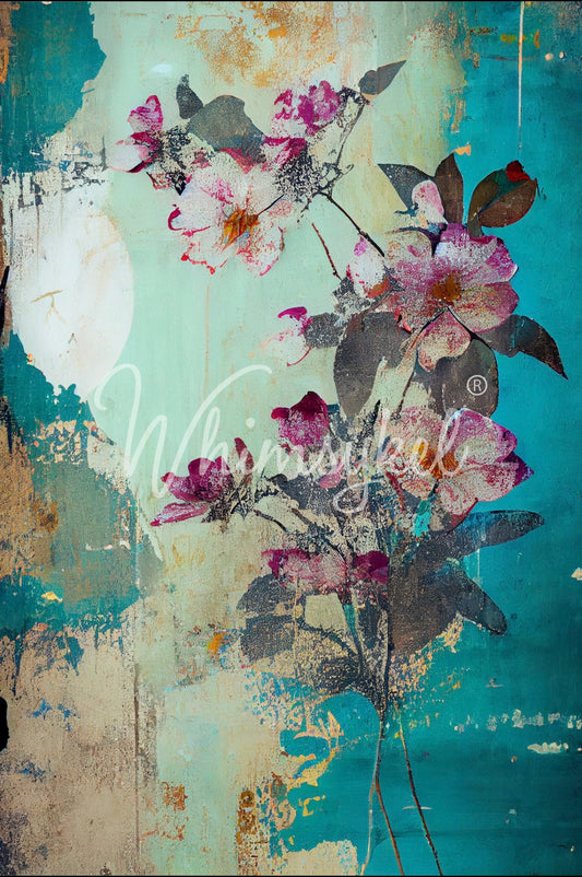 Faded Flowers - Whimsykel Paper image 0