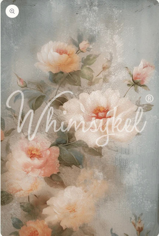 Weathered Roses - Whimsykel Paper image 0
