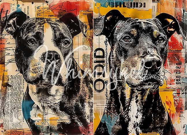 Newsprint Boys - Whimsykel Paper image 0