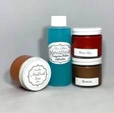 Miss Lillians Chock Paint Metal Reactive Paint MetalSmith Mini Sampler Sets - Mesa Sky, Bronze, Turquoise Spray