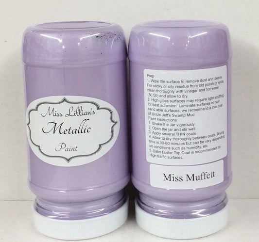 Miss Lillians Chock Paint Metallic Paints 8 Oz Sample Miss Lillian's Metallic Paint - Miss Muffet
