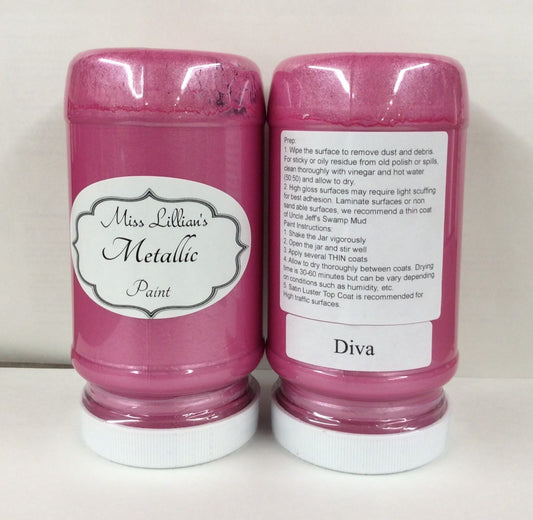 Miss Lillians Chock Paint Miss Lillians Chock Paint 8 Oz Sample Miss Lillian's Metallic Paint - Diva