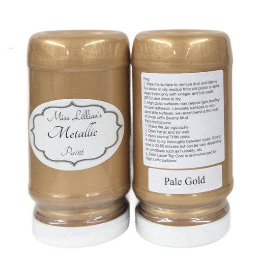 Miss Lillians Chock Paint Miss Lillians Chock Paint 8 Oz Sample Miss Lillian's Metallic Paint - Pale Gold