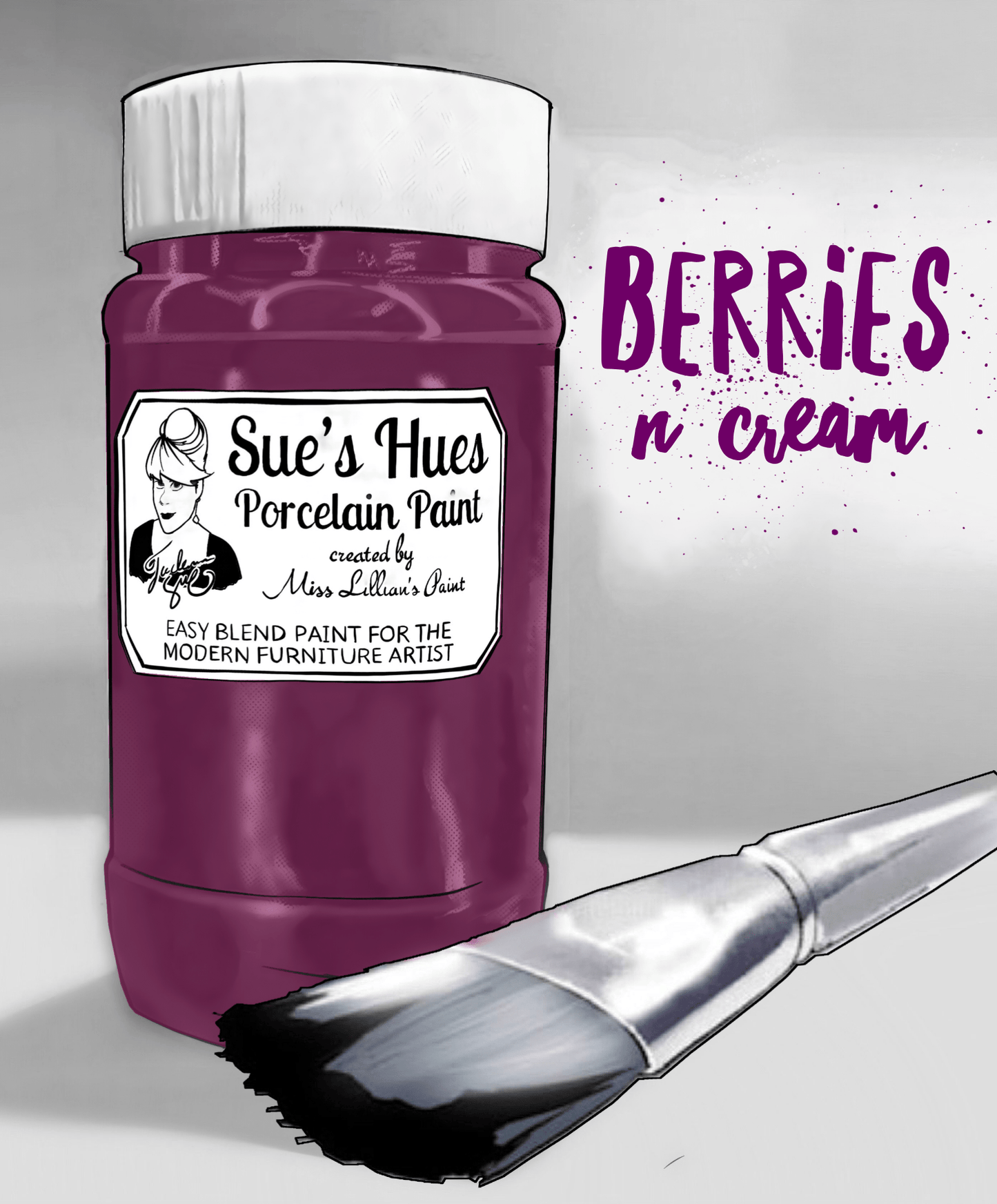Tanglewood Works Craft Paint, Ink & Glaze Sue's Hues Porcelain Paint 31 Flavors | Chalk & Clay Paint|