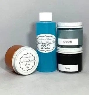 Tanglewood Works Metal Reactive Paint MetalSmith Mini Sampler Sets - Ancient, Iron, Rusty Spray