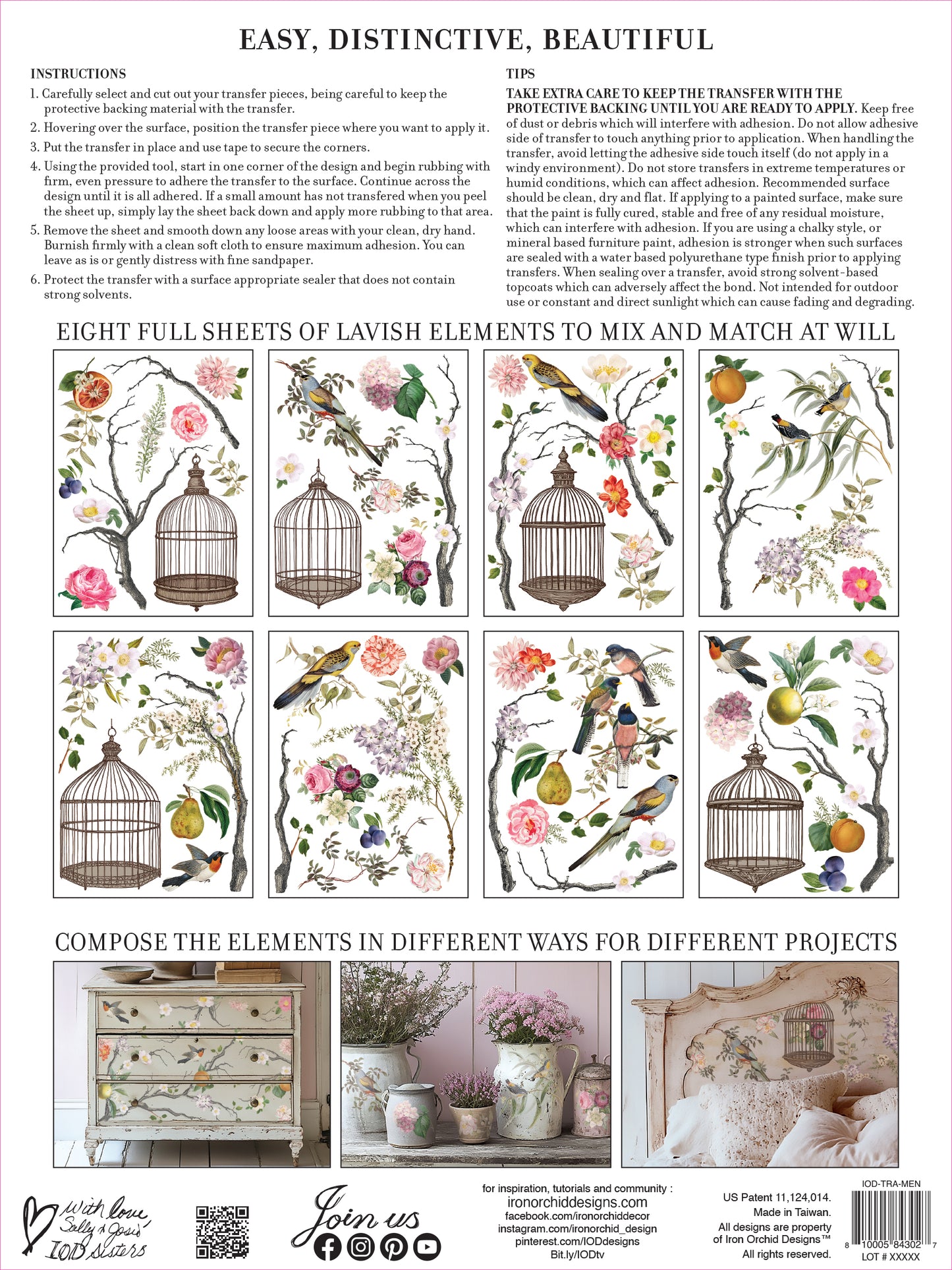 Menagerie - IOD Decor Transfer  image 1