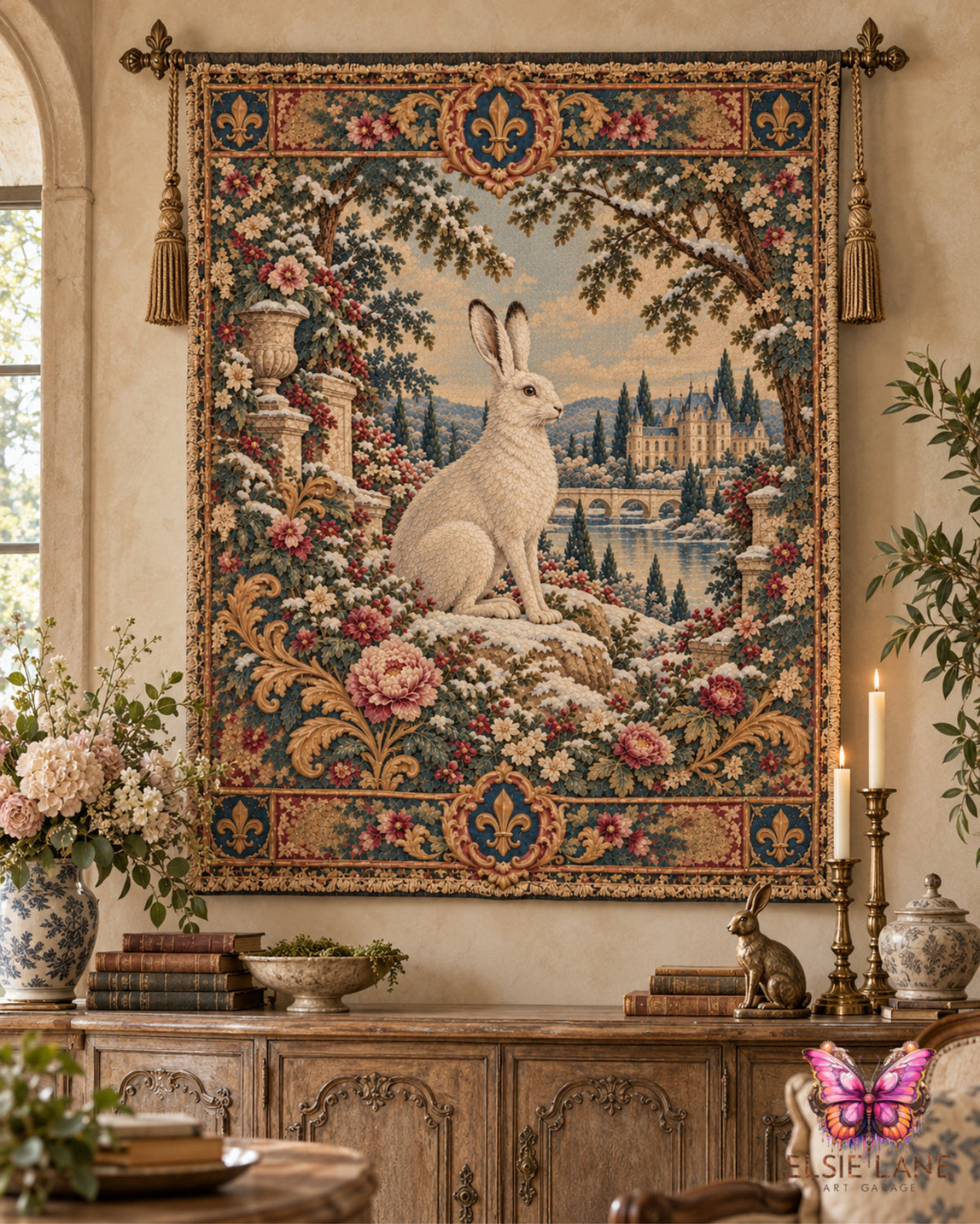 Chateau Hare Decoupage Paper - Paintniques