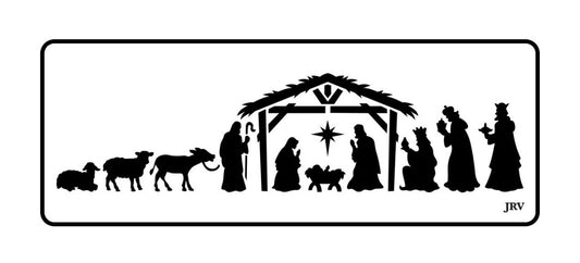 Nativity Scene - JRV Stencil image 0