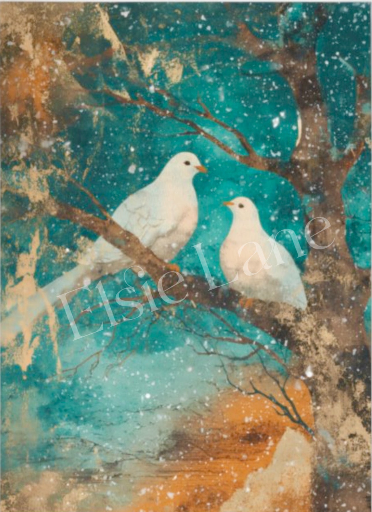 Lovey Dovey - Elsie Lane Decoupage Paper