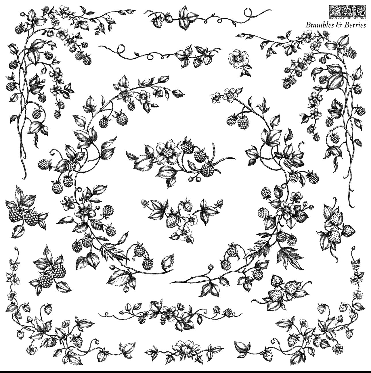 Brambles & Berries - IOD Stamp image 0