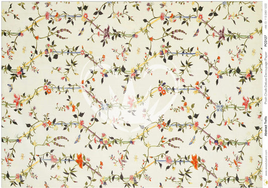 Abstract Trellis - Posh Chalk Decoupage Paper image 0