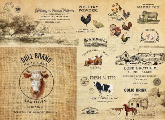 Barnyard Masterboard - Roycycled Decoupage image 0