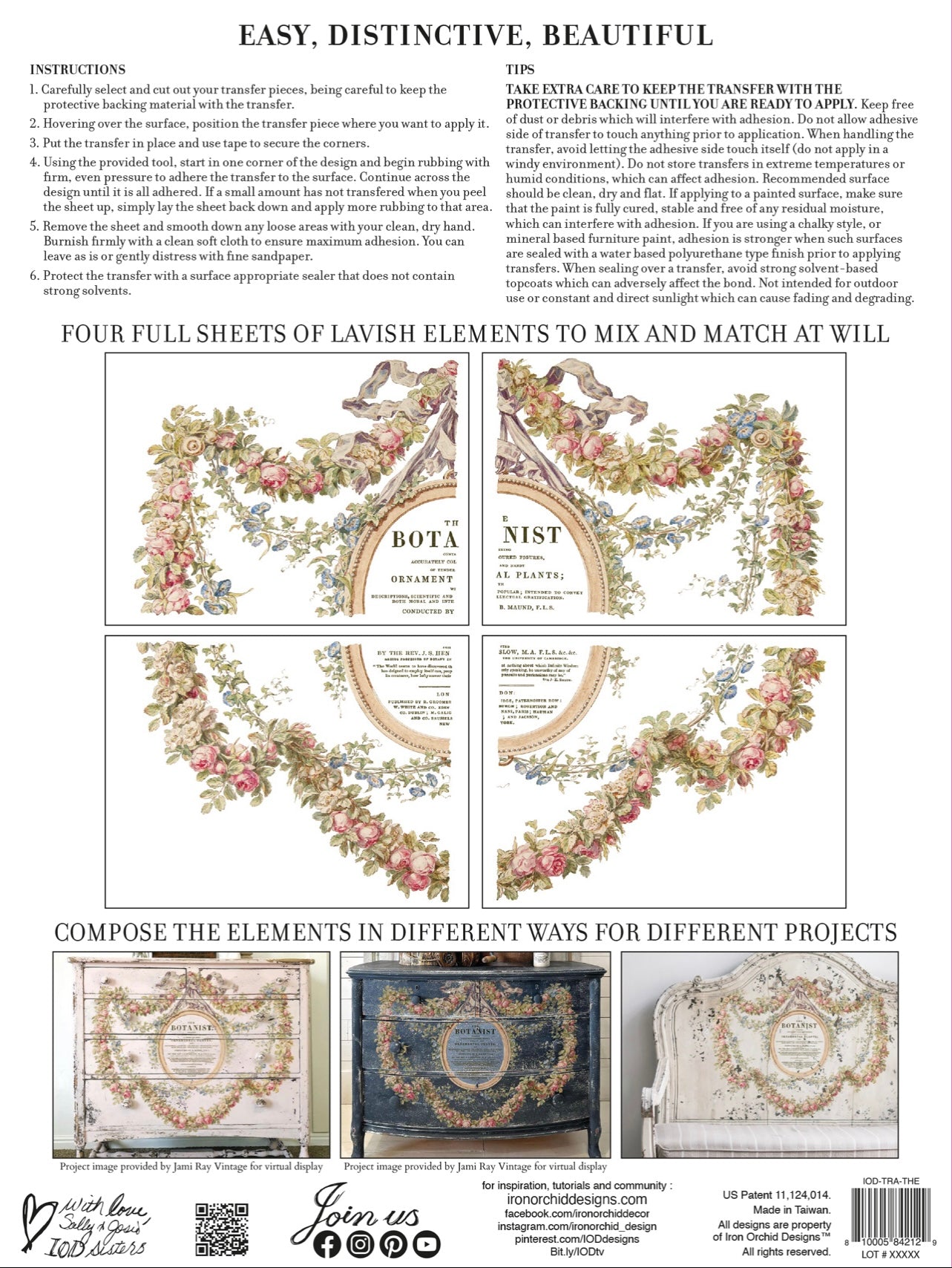 The Botanist Decor Transfer - IOD image 1