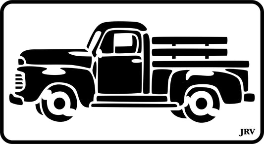 Vintage Truck - JRV Stencil  image 0