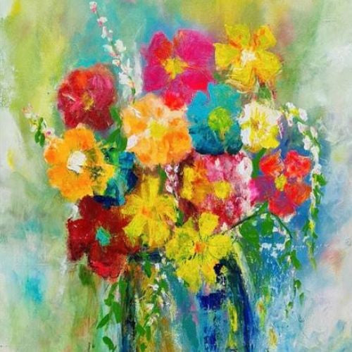 Karen’s Technicolor Bouquet  Decoupage (Mint By Michelle)  image 0