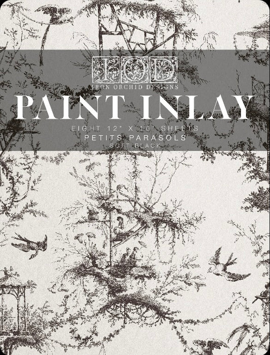 Petits Parasol IOD Paint Inlay (Soft Black) image 0