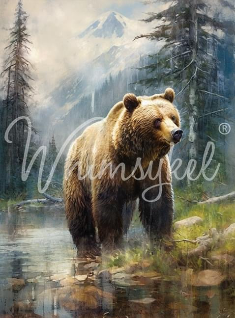Huckle Beary - Whimsykel Paper image 0
