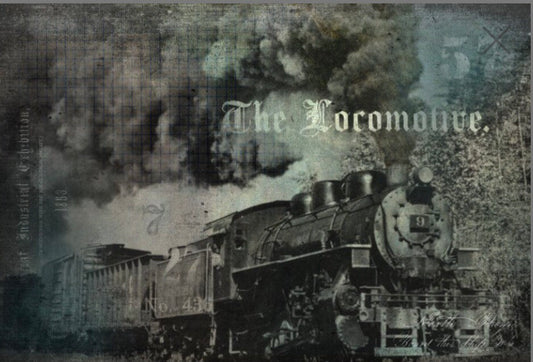 The Locomotive - Roycycled Decoupage image 0