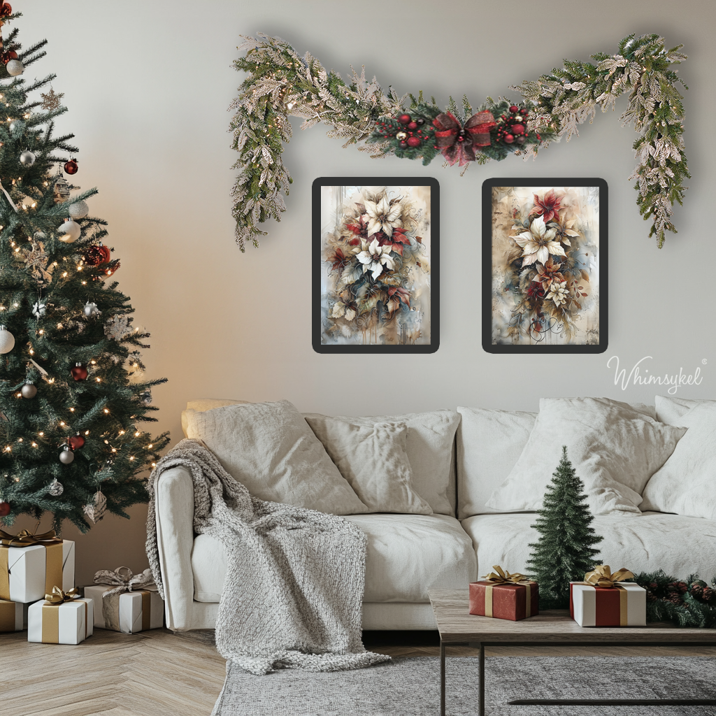 Christmas Floral - Whimsykel Paper image 1
