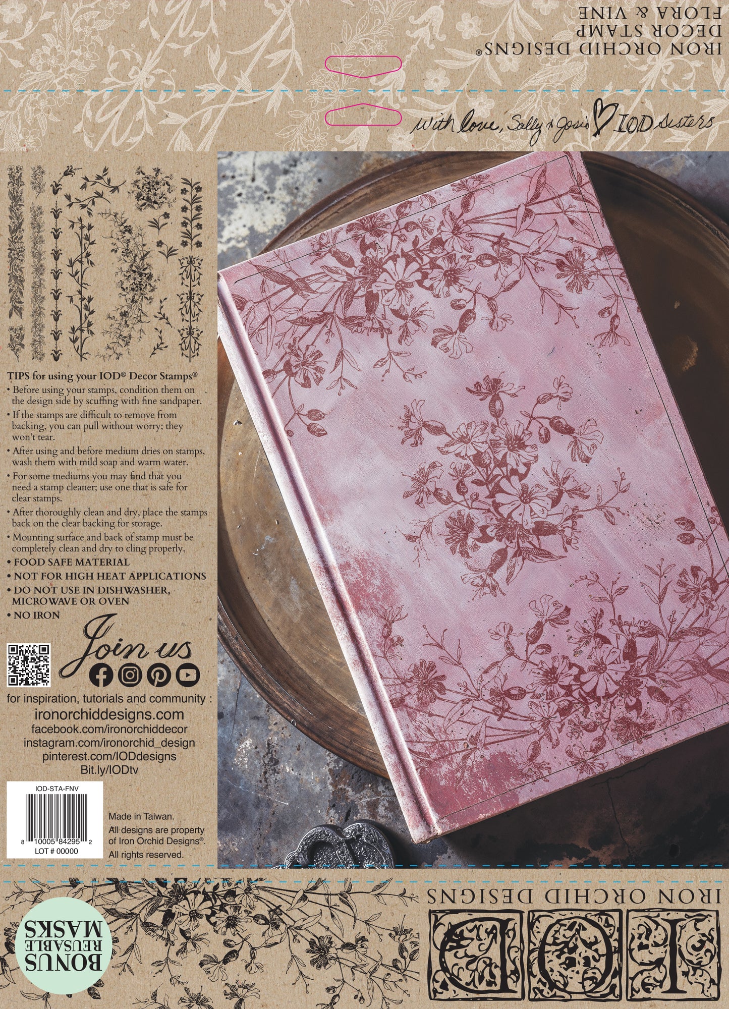 Flora and Vine - IOD Stamp image 1