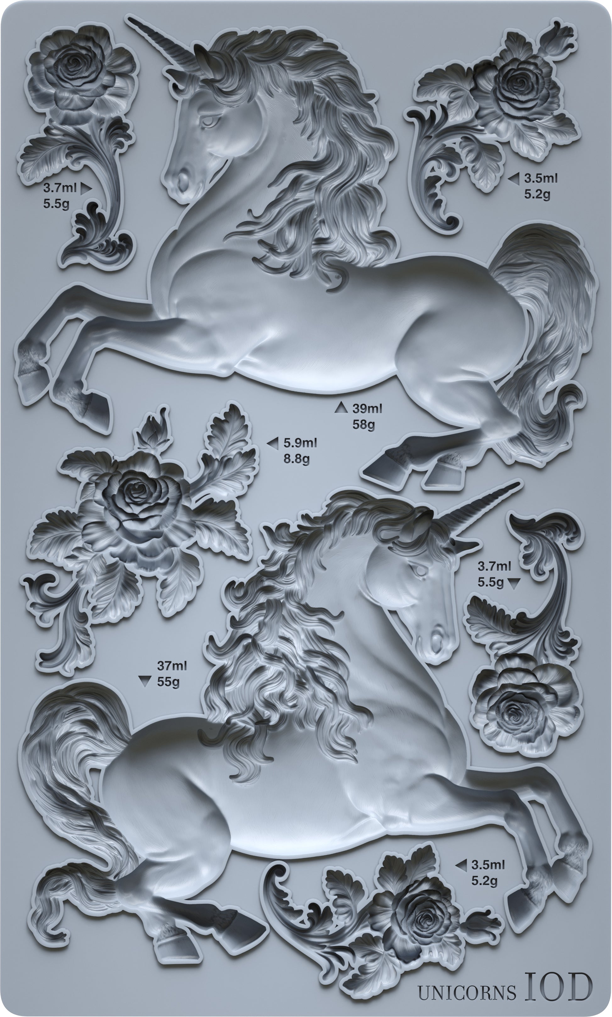 Unicorns - IOD Mould image 0
