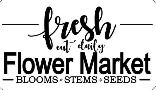 Fresh Flower Market - JRV Stencil  image 0