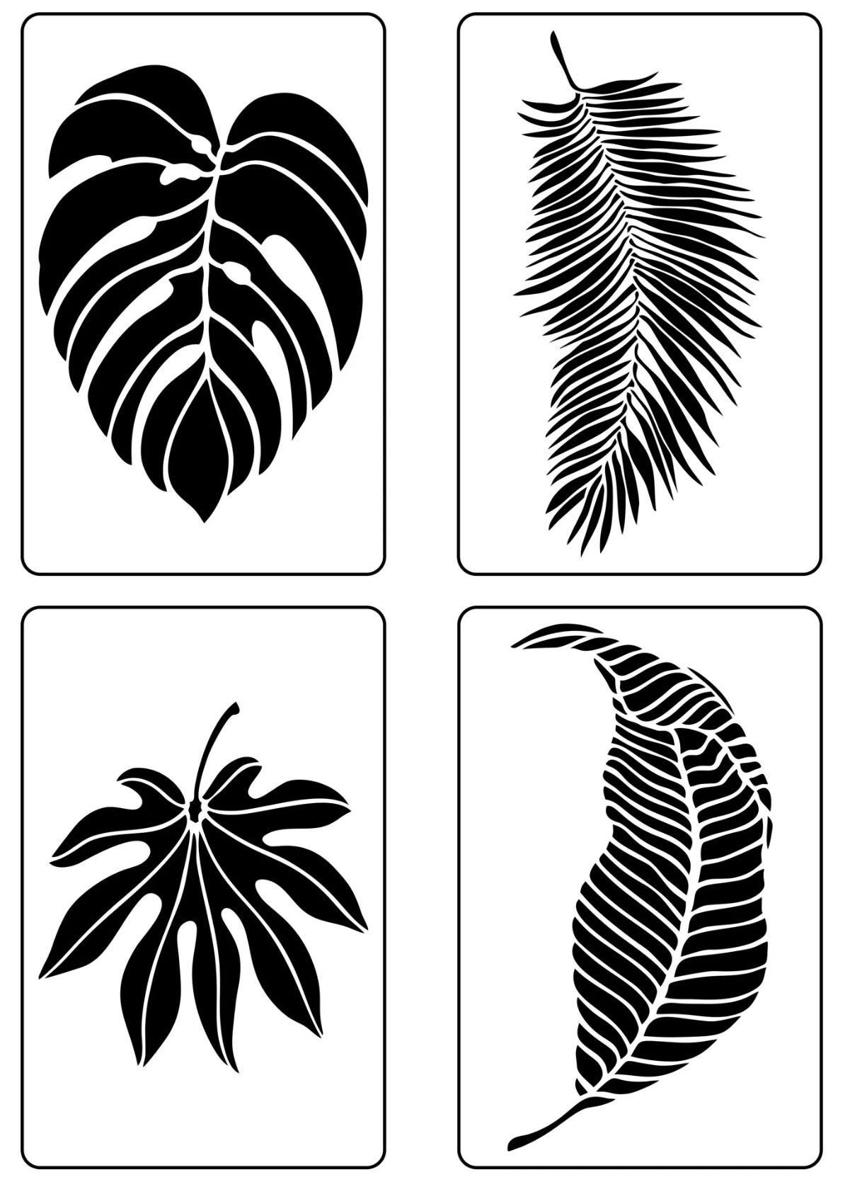 Tropical Leaves - JRV Stencil by Debi’s Design Diary image 0