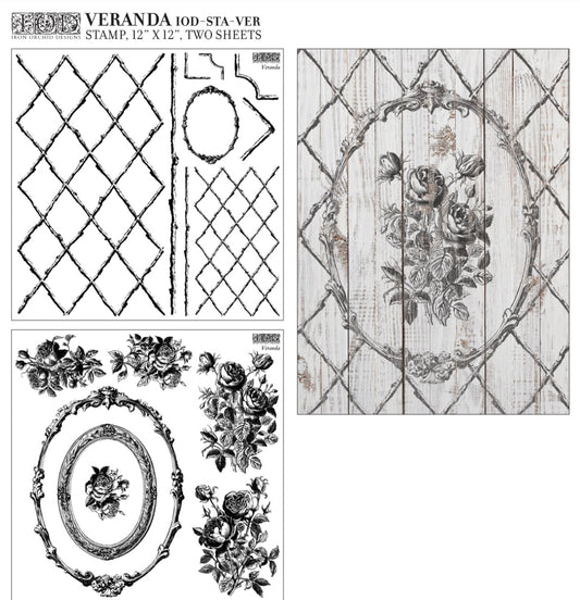 Veranda Stamps IOD Set of Two Sheets  image 0