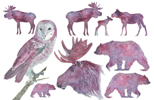 Fall Animals Silhouettes - Roycycled Decoupage image 0