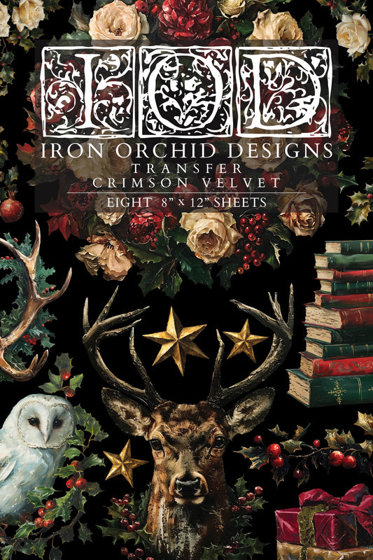 Crimson Velvet IOD Transfer - IOD 2024 (Limited Edition Holiday)