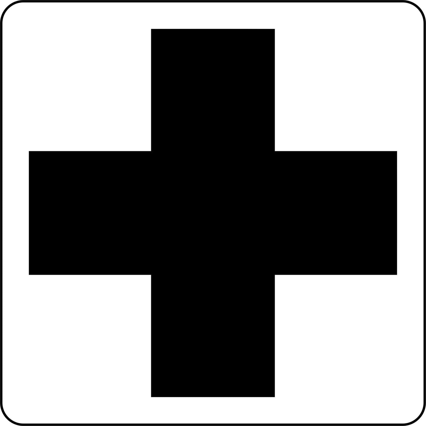 Cross Symbol - JRV Stencil  image 0