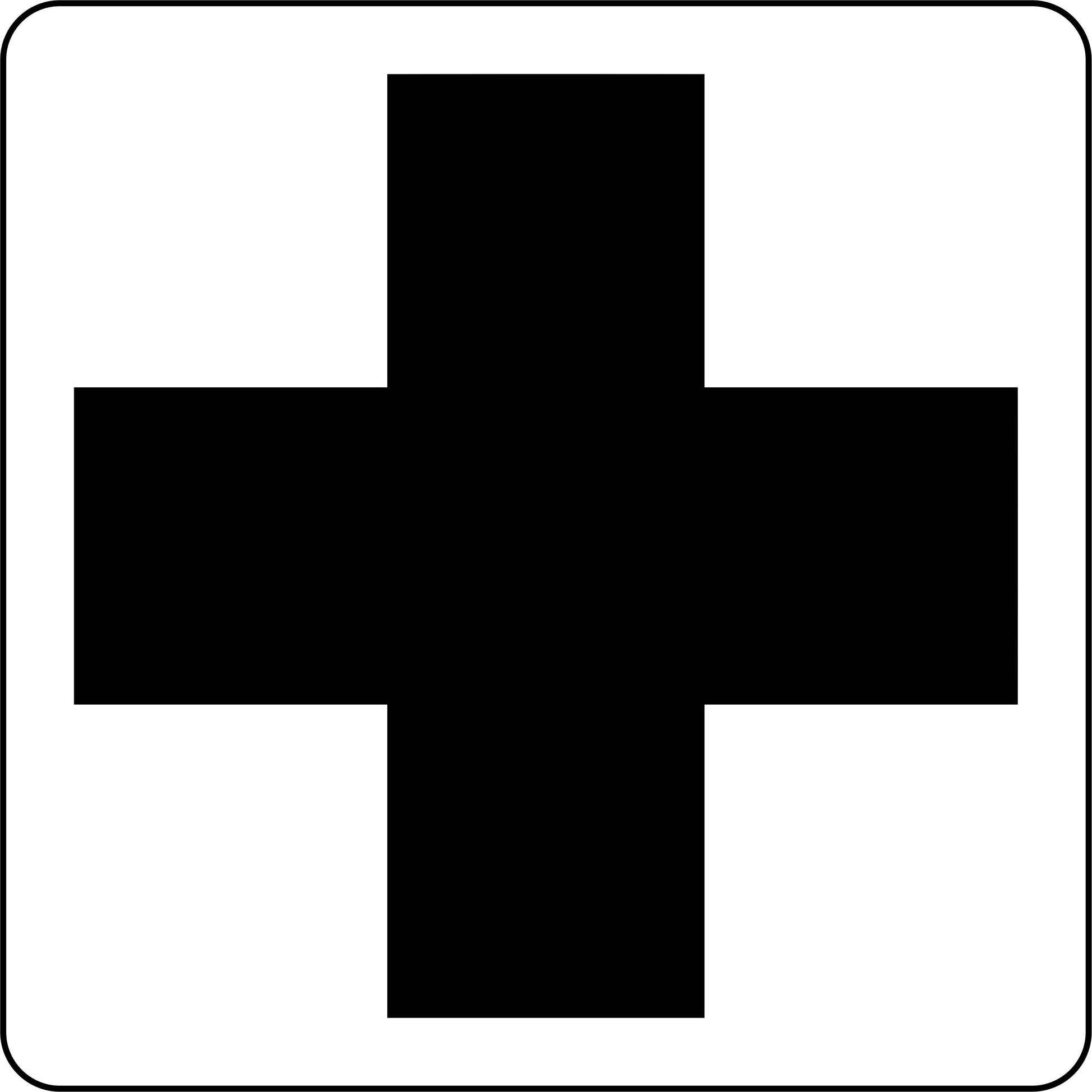 Cross Symbol - JRV Stencil  image 0