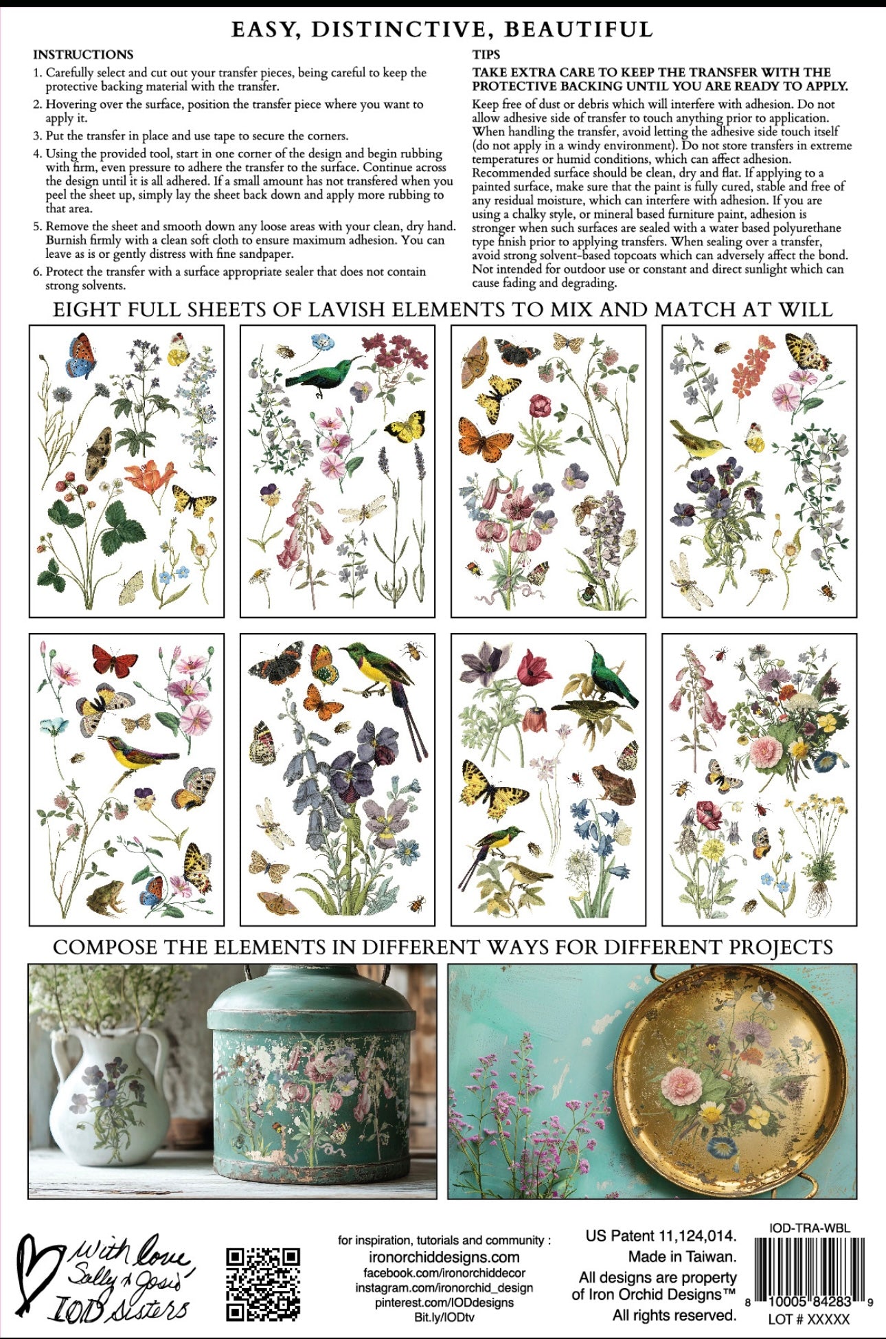 Wilde Bloemen - IOD Decor Transfer image 1