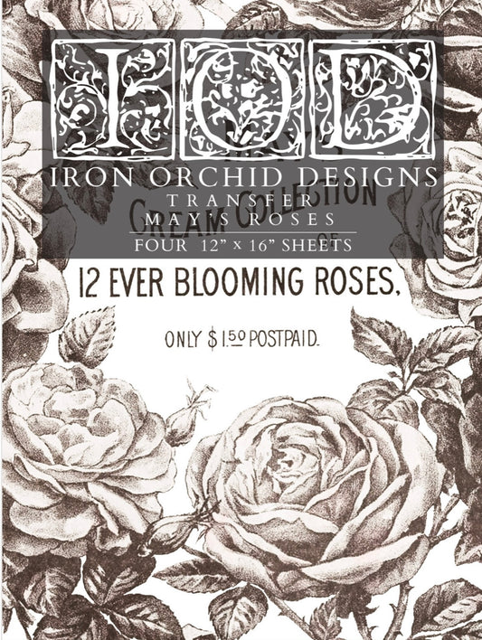 May’s Roses - IOD Transfer image 0
