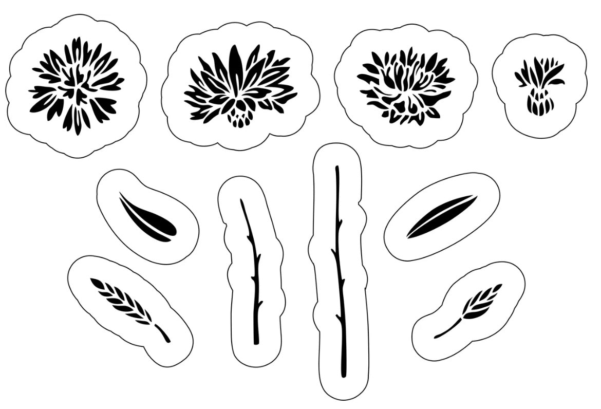 Dahlia’s - JRV Stencil by Debi’s Design Diary image 0