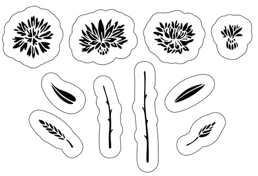 Dahlia’s - JRV Stencil by Debi’s Design Diary image 0