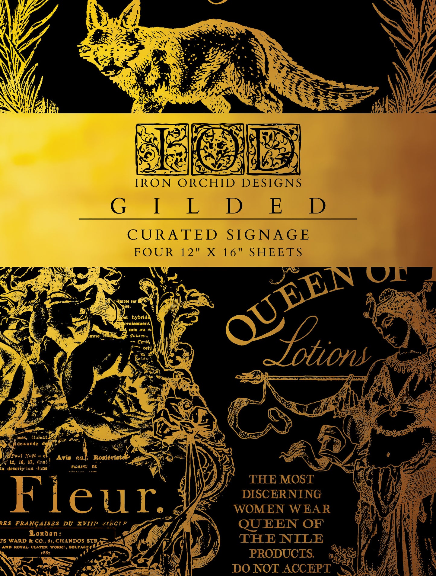 Curated Signage - Gold Foil Guilded IOD Decor Transfer