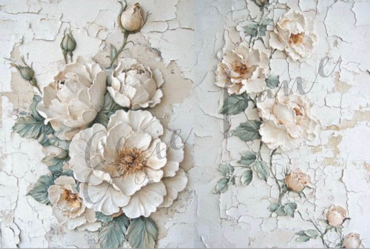 Porcelain Garden (duo)- Elsie Lane Decoupage Paper image 0