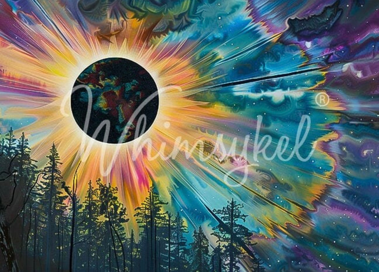 Colorful Eclipse- Whimsykel Paper image 0