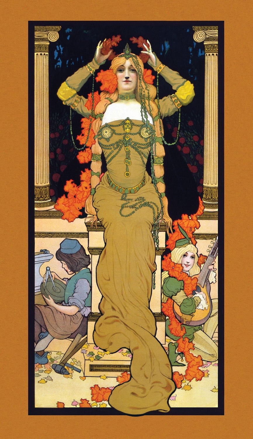 Mustard Nouveau -Mint by Michelle Decoupage image 0
