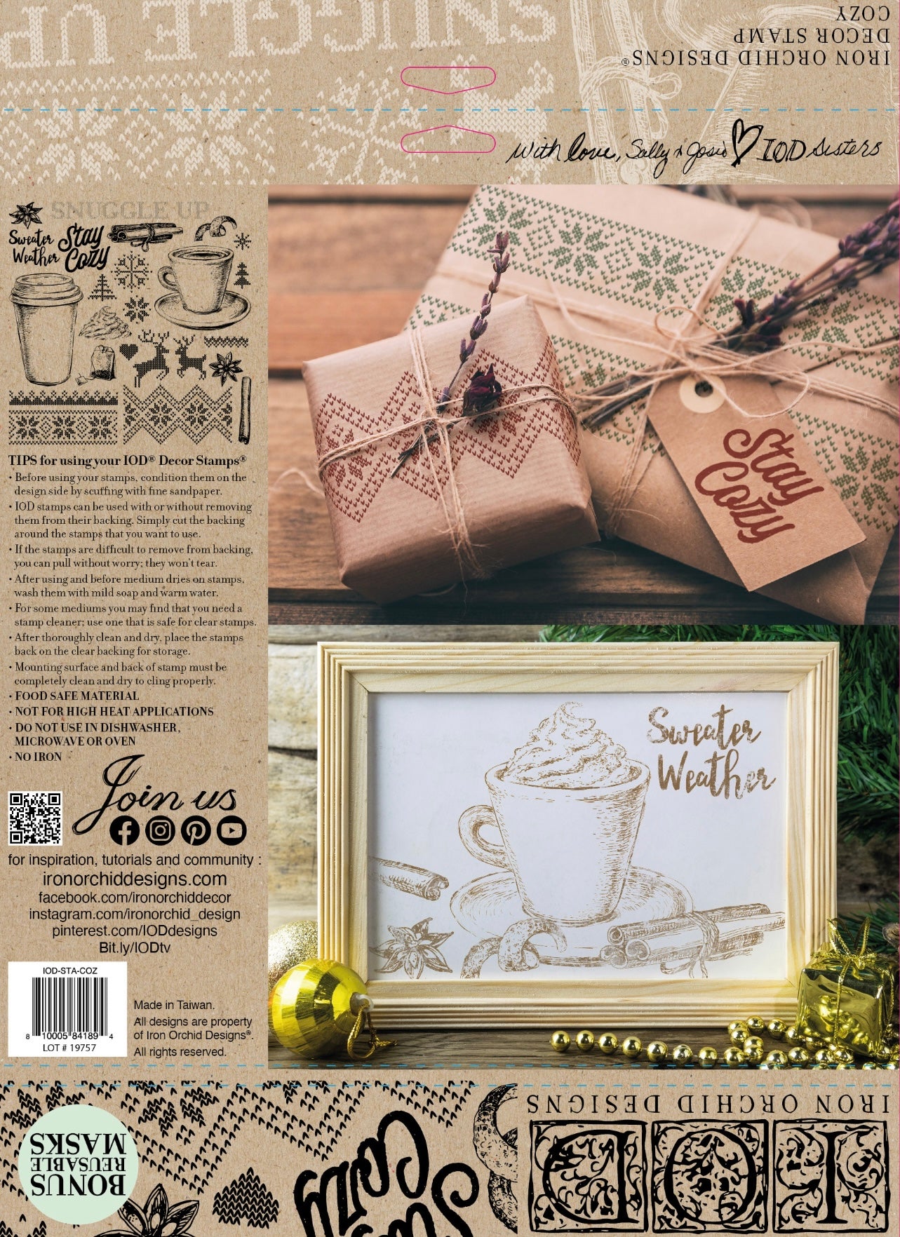 Cozy Stamp IOD (Limited Edition) image 1