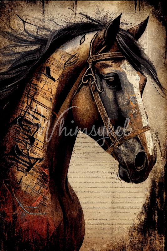 Gatsby Horse - Whimsykel Paper image 0