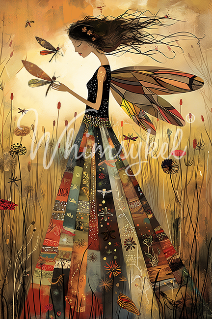 Patchwork Angel - Whimsykel Paper image 0