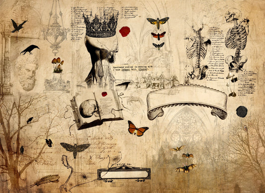 Dark Academia - Roycycled Decoupage image 0