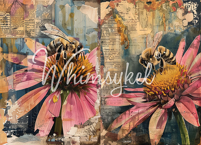 Honey Bee Duo - Whimsykel Paper image 0