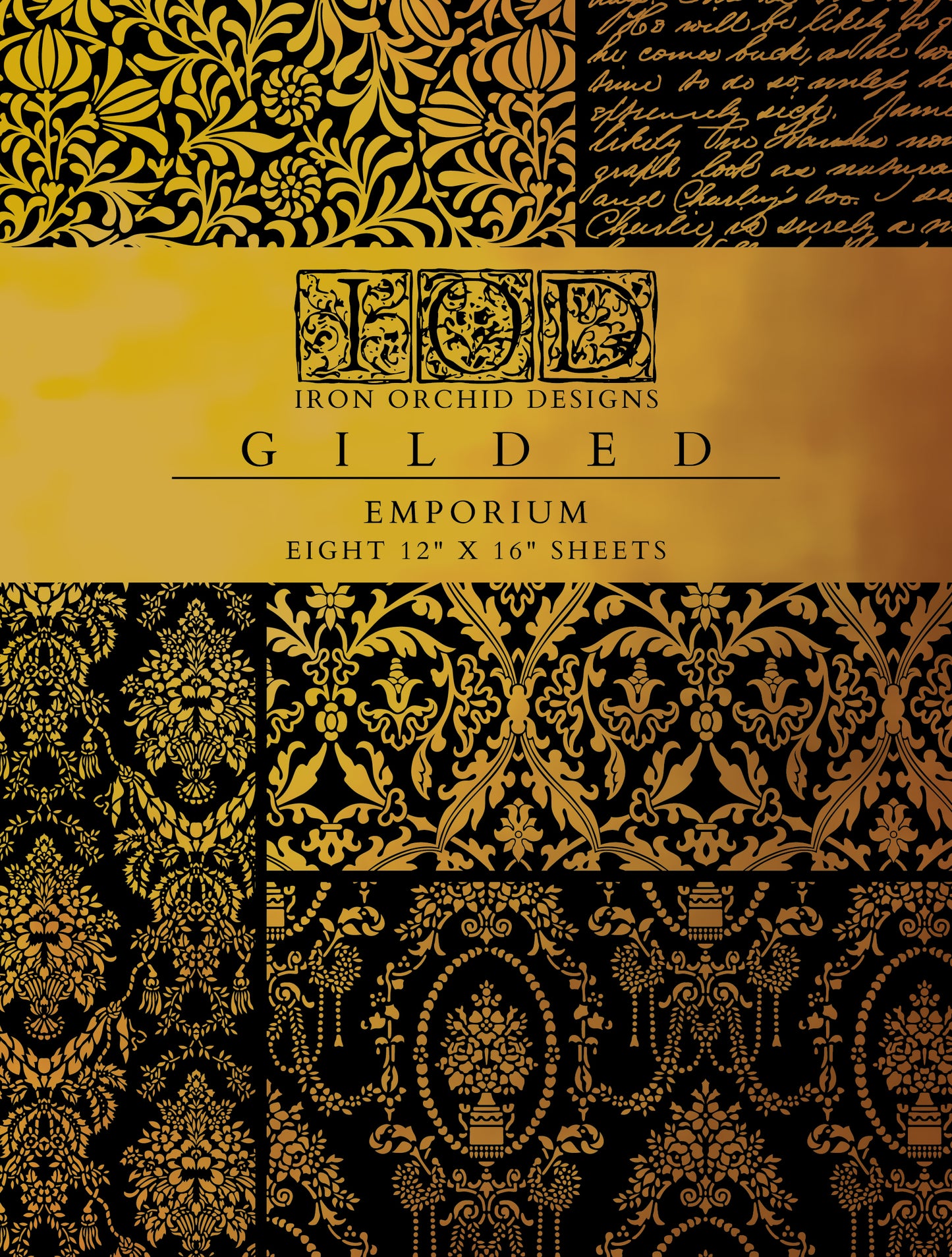 Emporium - Gold Foil Gilded IOD Decor Transfer  image 0