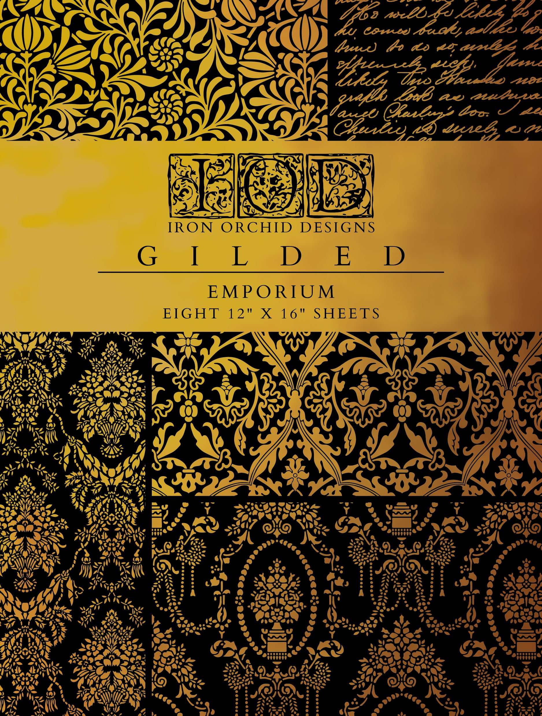 Emporium - Gold Foil Gilded IOD Decor Transfer  image 0